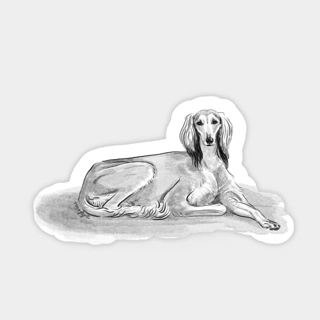 Saluki Sticker by VEROfojt